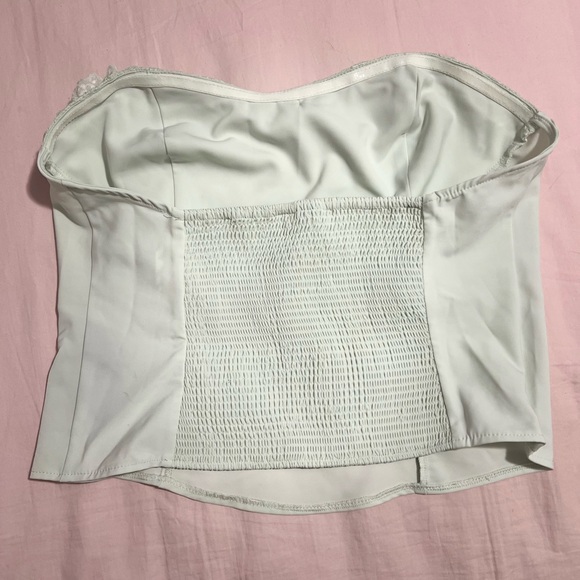 Kimchi Blue light green bow bustier top - Picture 4 of 4